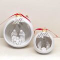 Presepe "Bianco" in Sfera Traforata