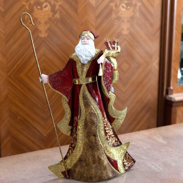Babbo Natale in Metallo Decorato Babbo Natale in Metallo Decorato