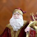 Babbo Natale in Metallo Decorato