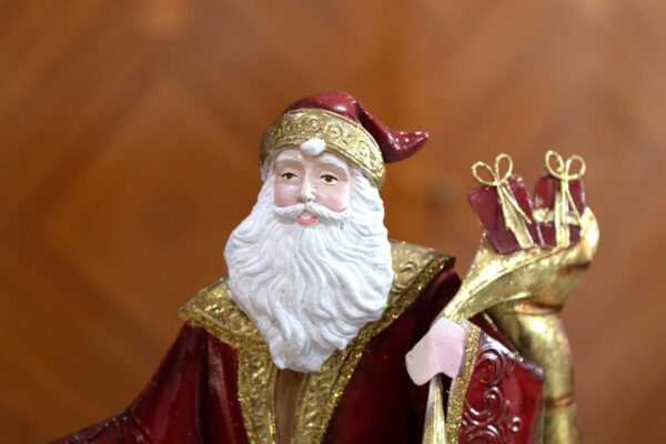 Babbo Natale in Metallo Decorato Babbo Natale in Metallo Decorato