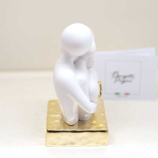 Statuina Coppia "Abbraccio" base Oro