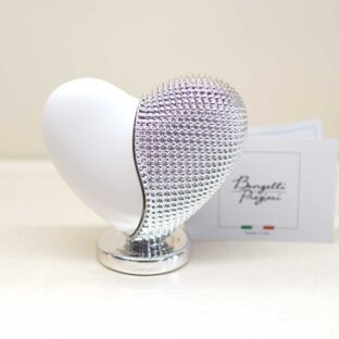 Cuore Bicolore Bianco - Argento