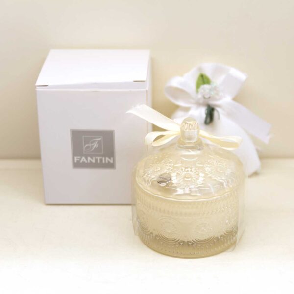Scatolina - Candeliere Crema con Cera Profumata