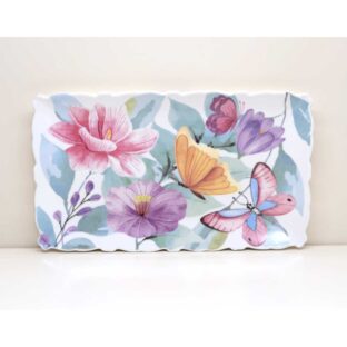 Vassoietto Rettangolare “Fiori Aquarel”