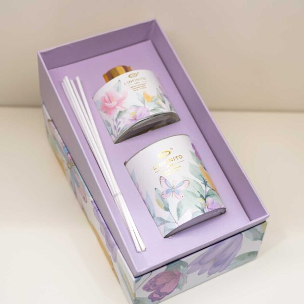 Set Candela e Diffusore “Fiori Aquarel”