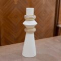 Vaso Portafiori "Modular" Bianco-Oro
