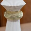 Vaso Portafiori "Modular" Bianco-Oro