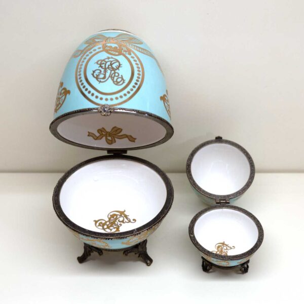 Scatola Uovo "Stile Fabergè"
