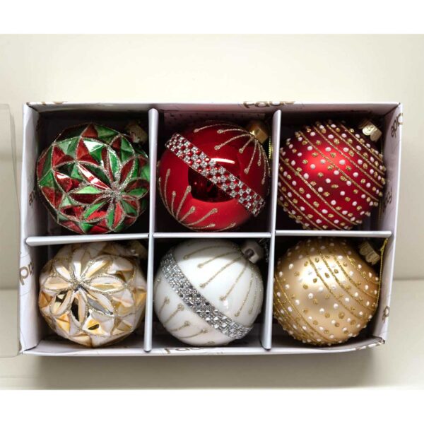 Set di 6 Palline “Joy” per Albero Set di 6 Palline “Joy” per Albero