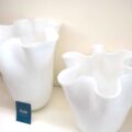 Vaso Portafiori Vetro Bianco "Brahma"