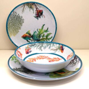 Servizio Piatti Tavola 18 pz. Collezione "Mare Mare"