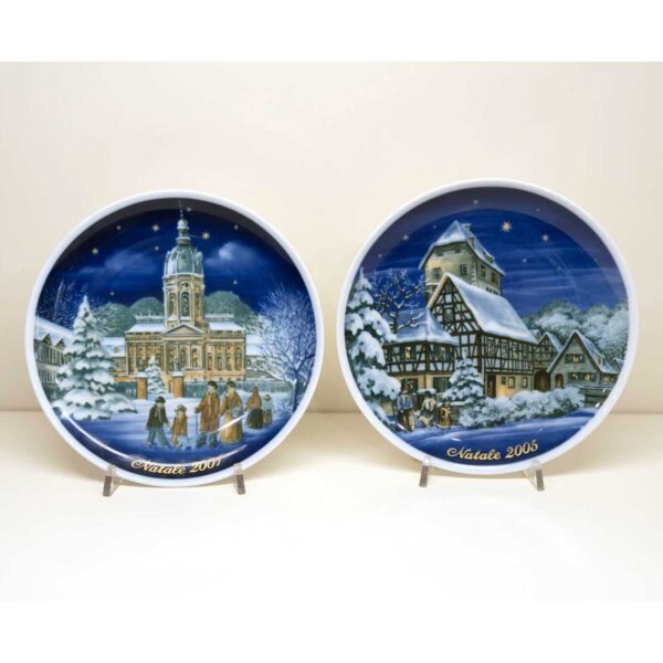 Piatto Natale Collezione Anno "2001" e "2005" Royal Tettau
