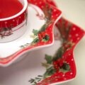 Centro Tavola e Candeliere 2 Livelli "Jingle Bells"