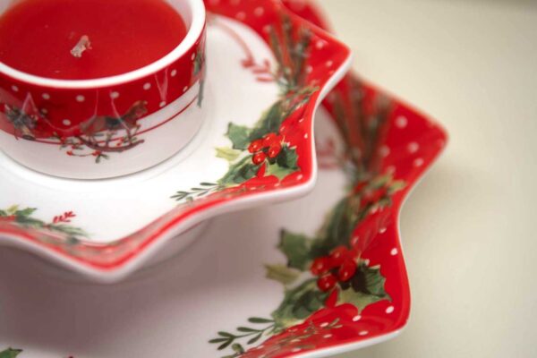 Centro Tavola e Candeliere 2 Livelli "Jingle Bells"