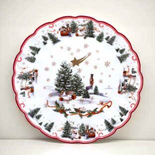 Piatto Natale Smerlato "Magical Christmas"
