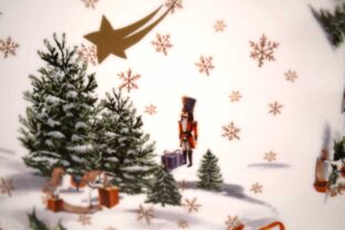 Piatto Natale Smerlato "Magical Christmas"