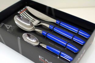 Servizio di posate 24 pezzi P13CR BLU Servizio di posate 24 pezzi P13CR BLU