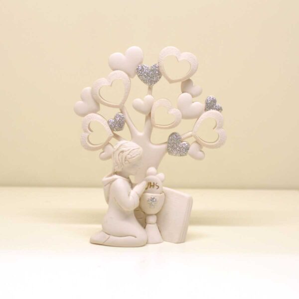 Soggetto per comunione ragazzo decorato con glitter Soggetto per comunione ragazzo decorato con glitter