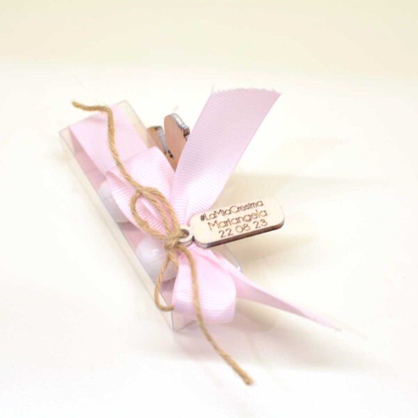 Scatola trasparente con tag personalizzato Scatola trasparente con tag personalizzato