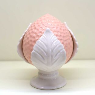 Bomboniera Pumo Martellato Rosa in porcellana