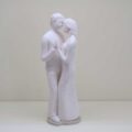 Scultura "Sogno Innamorati" ME1639/3 stilizzata bianco matt