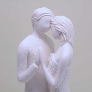 Scultura “Sogno Innamorati” ME1639/3 stilizzata bianco matt Scultura "Sogno Innamorati" ME1639/3 stilizzata bianco matt