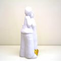 Statuina sposi satinata e finitura grezza
