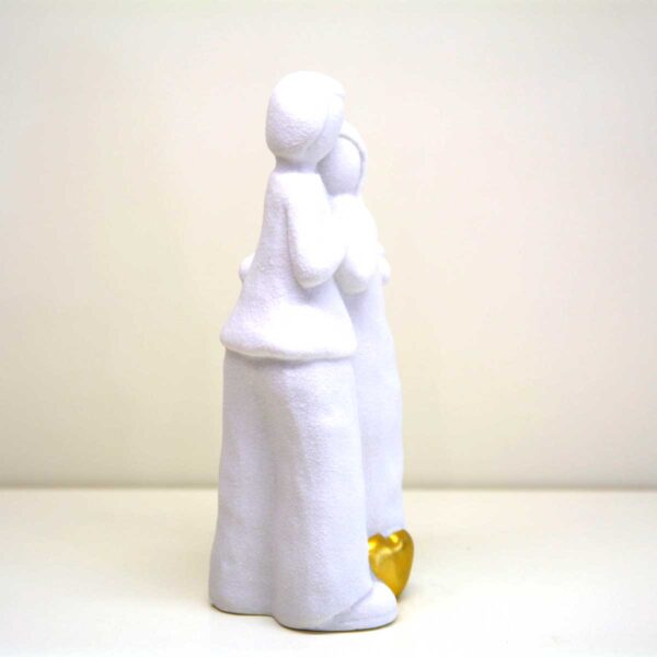 Statuina sposi satinata e finitura grezza Statuina sposi satinata e finitura grezza