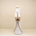 Babbo Natale decoro bianco e oro