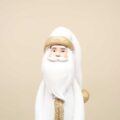 Babbo Natale decoro bianco e oro