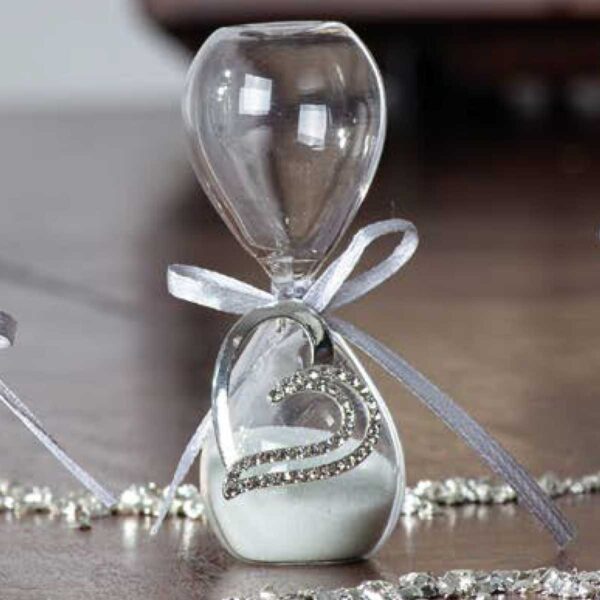 Clessidra con cuori strass Clessidra con cuori strass