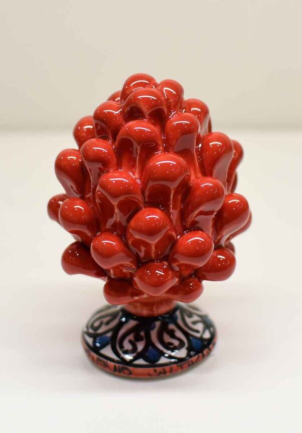 Pigna in ceramica di Caltagirone altezza 12cm Pigna in ceramica di Caltagirone altezza 12cm