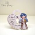 Quadretto angelo con frase "I bimbi hanno la chiave del nostro cuore"