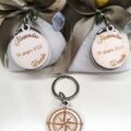 Portachiavi personalizzabile Rosa dei venti