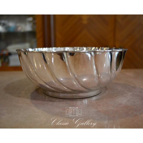 Centrotavola Rotondo Torchon "Moderna" Silver Plated Centrotavola Rotondo Torchon "Moderna" Silver Plated