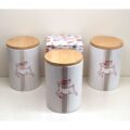 Serie 3 Barattoli Cucina Sale-Zucchero-Caffè