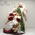 Sacra Famiglia Natività Color Rosso-Verde