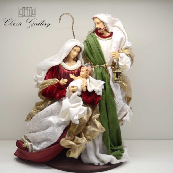 Sacra Famiglia Natività Color Rosso-Verde Sacra Famiglia Natività Color Rosso-Verde