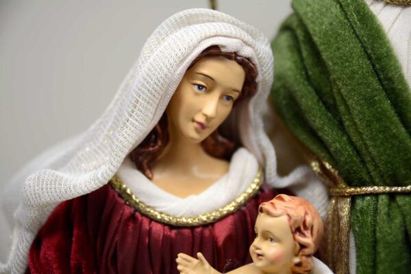 Sacra Famiglia Natività Color Rosso-Verde Sacra Famiglia Natività Color Rosso-Verde