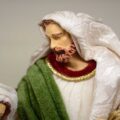 Sacra Famiglia Natività Color Rosso-Verde