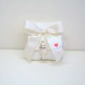 Sacchetto In Tessuto Portaconfetti Con Calice Comunione Smaltato e Swarovski