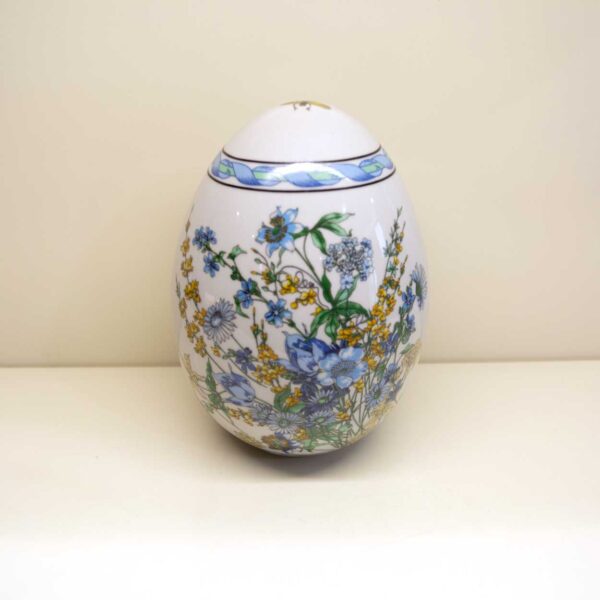 Uovo Soprammobile Blue Flower Uovo Soprammobile Blue Flower