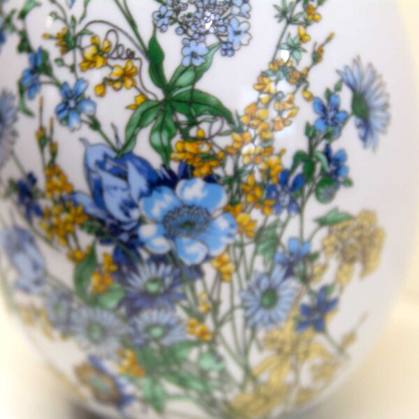 Uovo Soprammobile Blue Flower Uovo Soprammobile Blue Flower