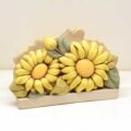 Porta tovaglioli verticale Decoro “Girasole”