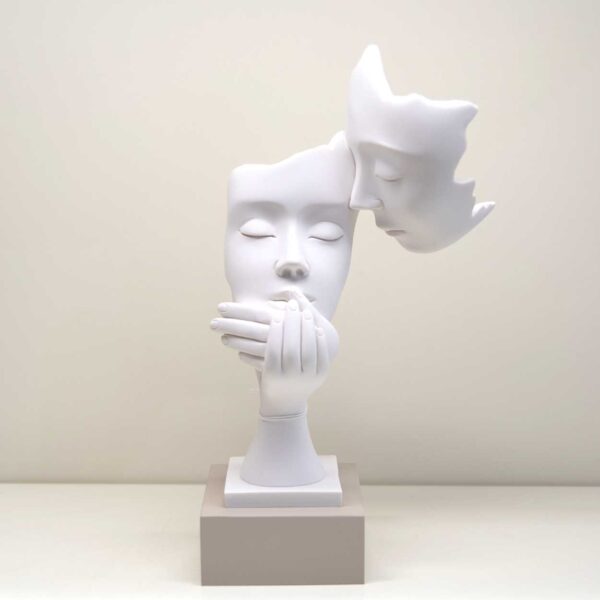 Scultura Face Coppia Scultura Face Coppia