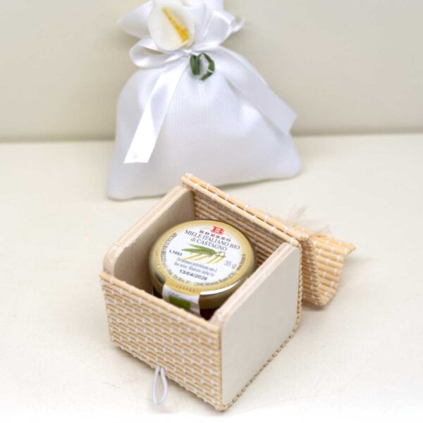 Scatola Bambù Con Miele con confezione Scatola Bambù Con Miele con confezione
