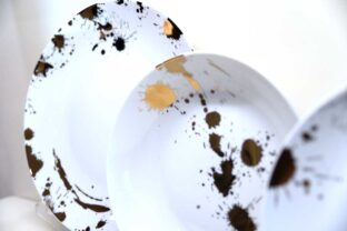 Servizio Di Piatti 18 Pezzi Cannella Oro Servizio Di Piatti 18 Pezzi Cannella Oro