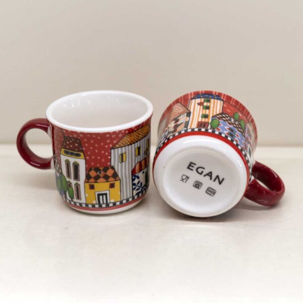 Set 2 Tazzine Paese Mio Rosso Set 2 Tazzine Paese Mio Rosso