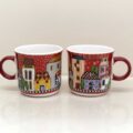 Set 2 Tazzine Paese Mio Rosso