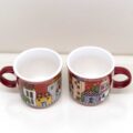 Set 2 Tazzine Paese Mio Rosso